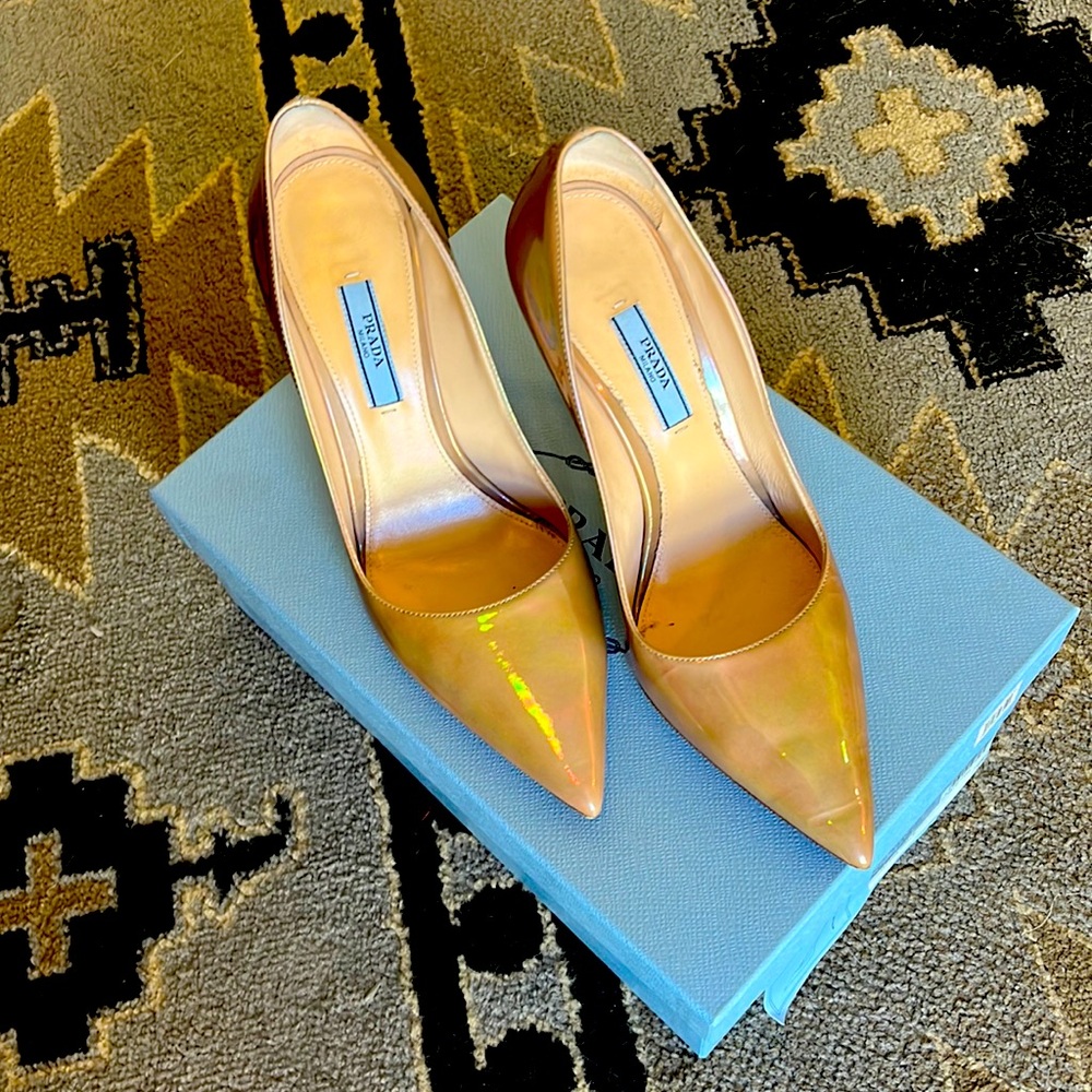 Gorgeous Iridescent Prada heels